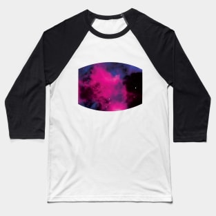 Deep Pink Galaxy Baseball T-Shirt